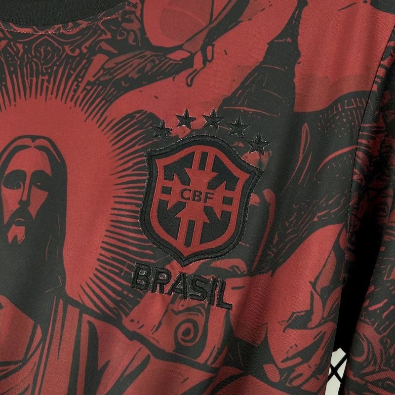 Brasil "Jordan Rojo y Negro" 2025/26 Versión Fan