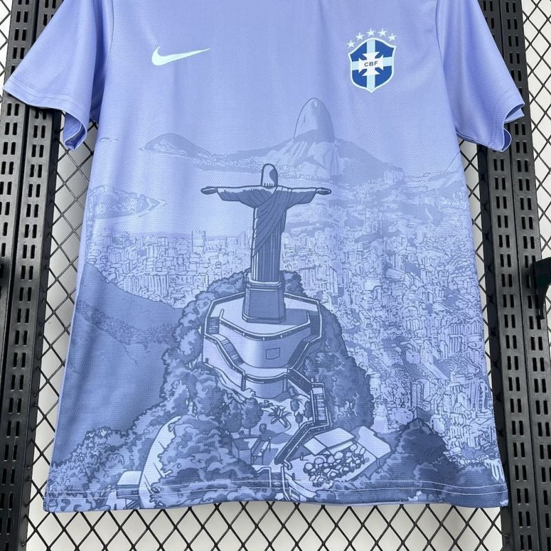 Brasil Cristo Redentor Violeta Claro 2025/26 Versión Fan