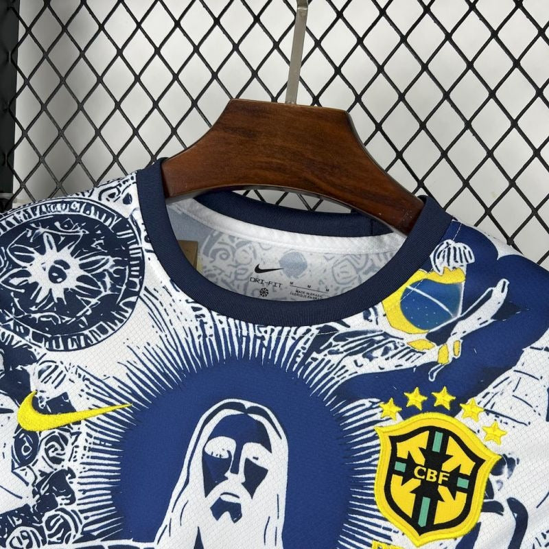 Brasil Cristo Redentor Azul y Blanco 2025/26 Versión Fan