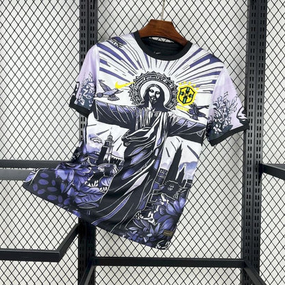 Brasil Cristo Redentor Purpura Oscuro 2025/26 Versión Fan