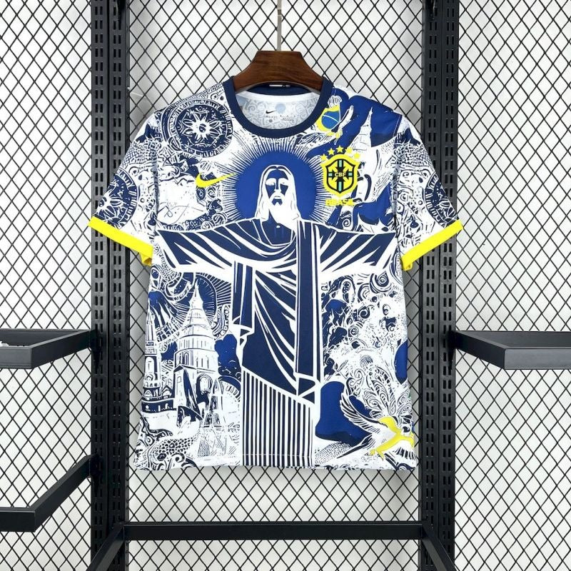 Brasil Cristo Redentor Azul y Blanco 2025/26 Versión Fan