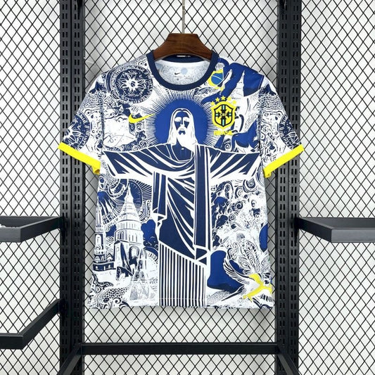 Brasil Cristo Redentor Azul y Blanco 2025/26 Versión Fan