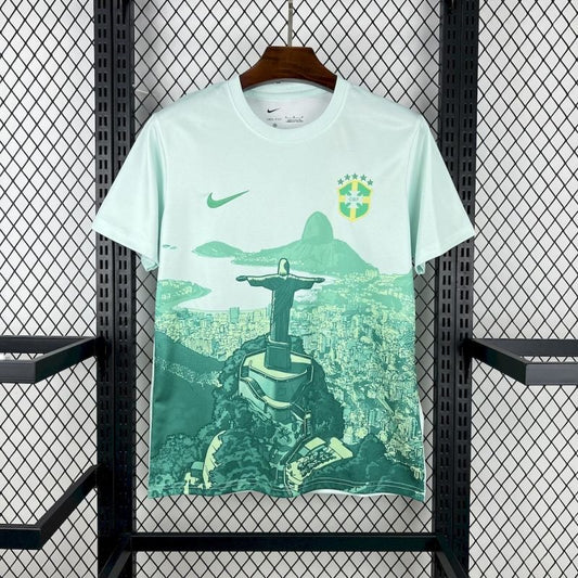 Brasil Cristo Redentor Blanca y Verde 2025/26 Versión Fan