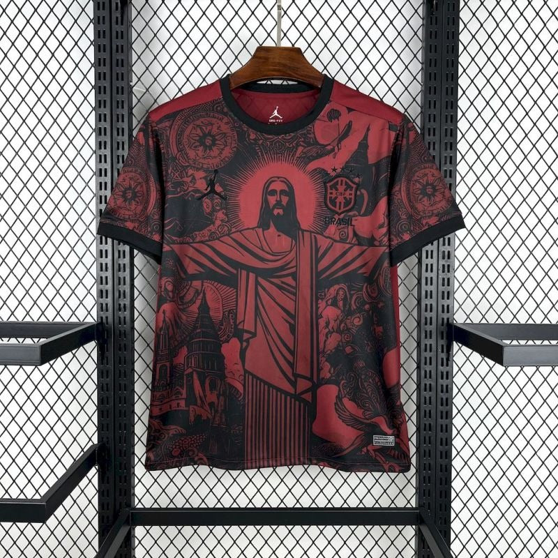 Brasil "Jordan Rojo y Negro" 2025/26 Versión Fan