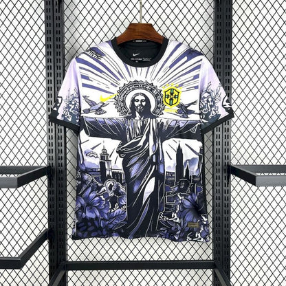 Brasil Cristo Redentor Purpura Oscuro 2025/26 Versión Fan