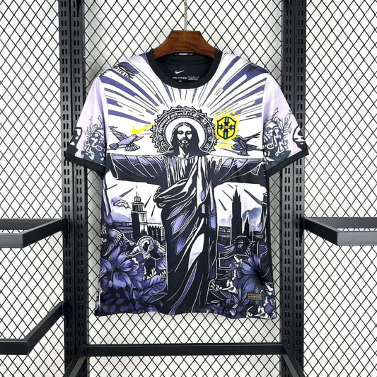 Brasil Cristo Redentor Purpura Oscuro 2025/26 Versión Fan