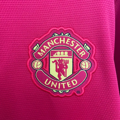 Manchester United Manga Larga Local Retro 2013/14 Versión Fan