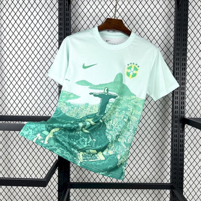 Brasil Cristo Redentor Blanca y Verde 2025/26 Versión Fan