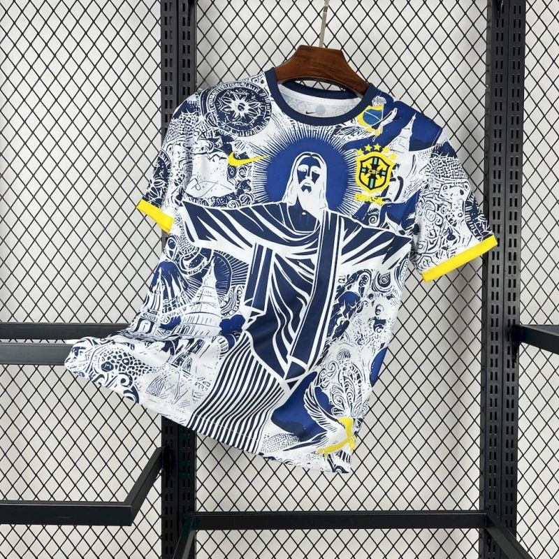 Brasil Cristo Redentor Azul y Blanco 2025/26 Versión Fan