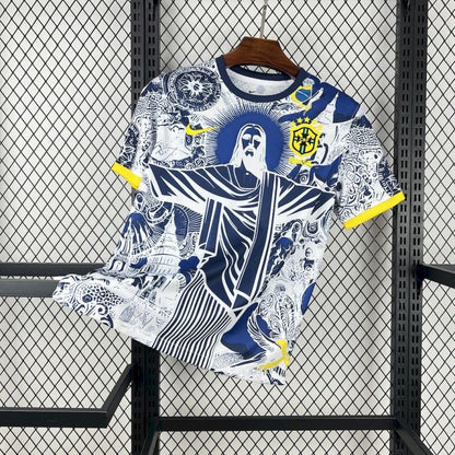 Brasil Cristo Redentor Azul y Blanco 2025/26 Versión Fan