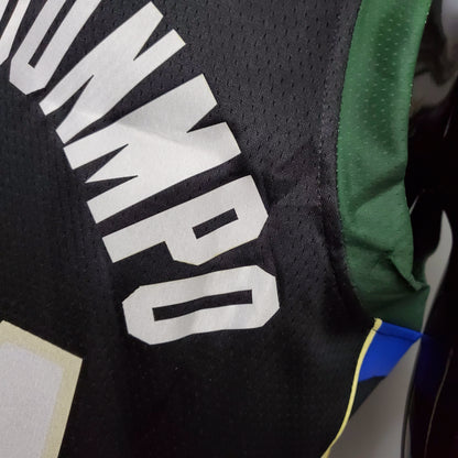 Milwaukee Bucks Camiseta Negra NBA