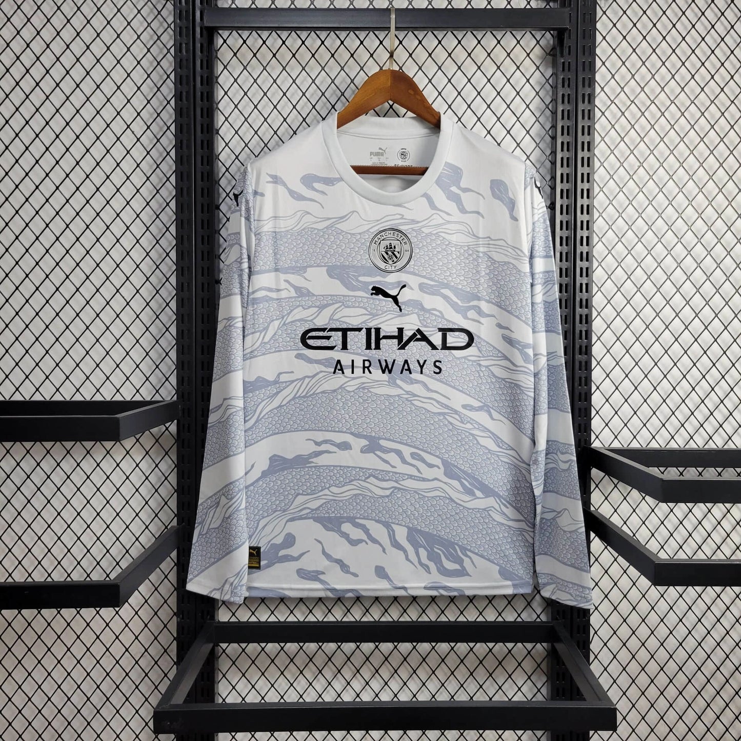 Talla L - Manchester City "Año del Dragón" Manga Larga 2023/24 Versión Fan