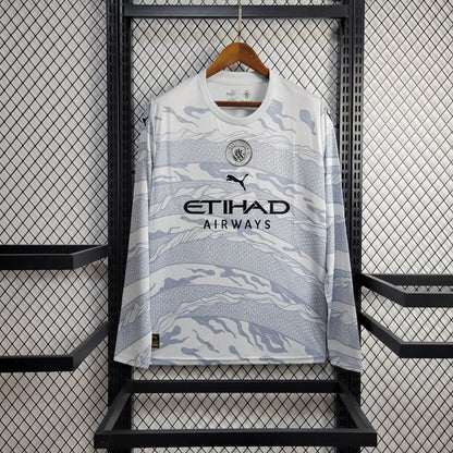 Talla L - Manchester City "Año del Dragón" Manga Larga 2023/24 Versión Fan