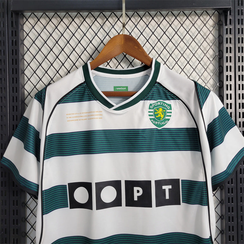 Sporting Lisboa Local Retro 2002/03 Versión Fan