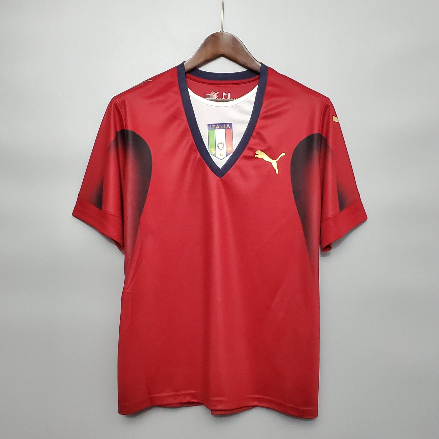 Italia Portero Roja Retro 2006 Versión Fan