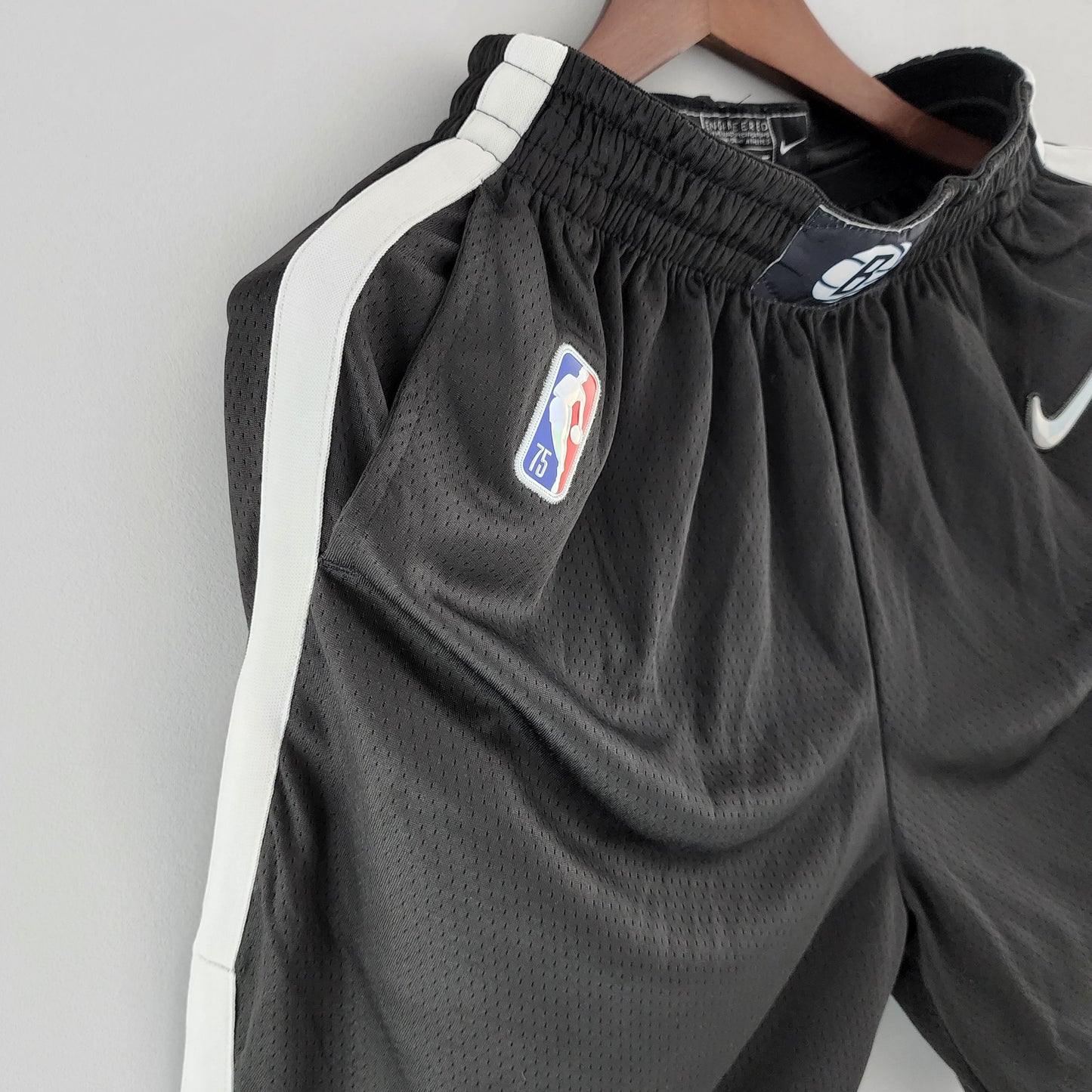 NBA 75 Aniversario Brooklyn Nets Shorts Negros