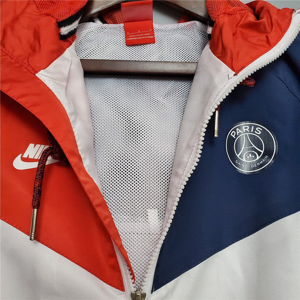 PSG Cortavientos Blanco, Azul y Rojo