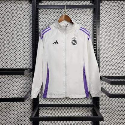 Cortavientos Adidas Real Madrid 2023/2024 blanco y morado
