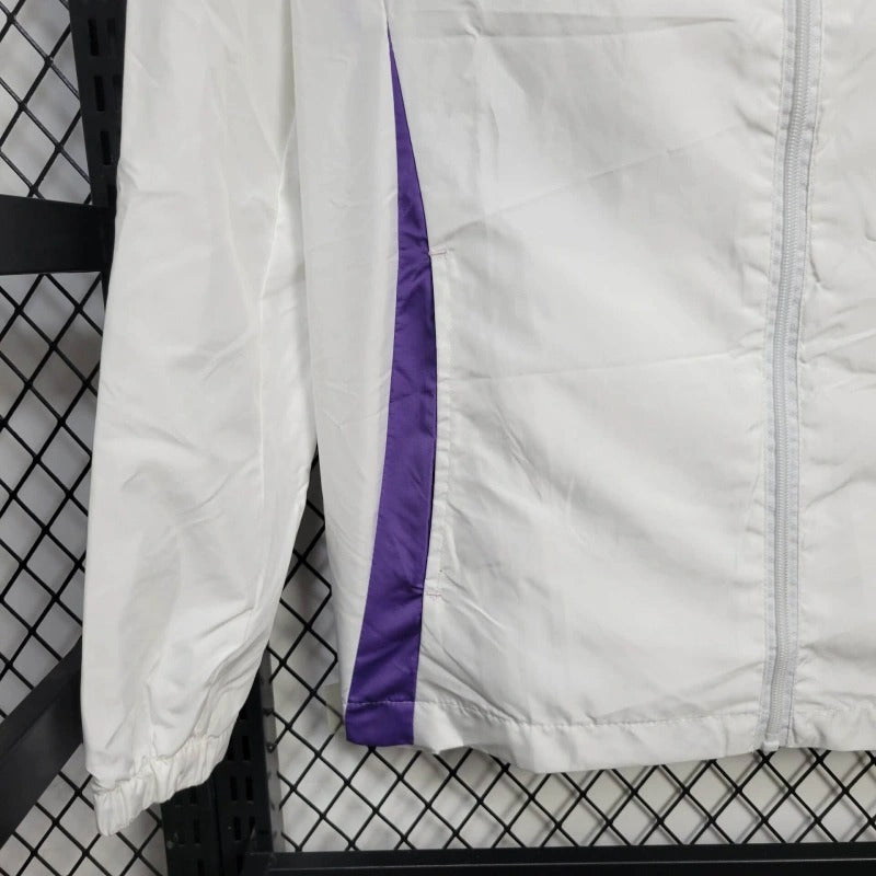 Cortavientos Adidas Real Madrid 2023/2024 blanco y morado