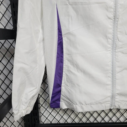 Cortavientos Adidas Real Madrid 2023/2024 blanco y morado