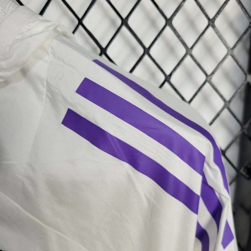 Cortavientos Adidas Real Madrid 2023/2024 blanco y morado