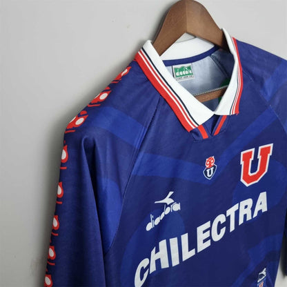 Universidad de Chile Local Manga Larga Retro 1996 Versión Fan