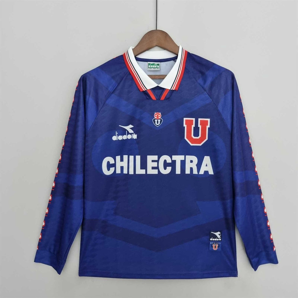 Universidad de Chile Local Manga Larga Retro 1996 Versión Fan